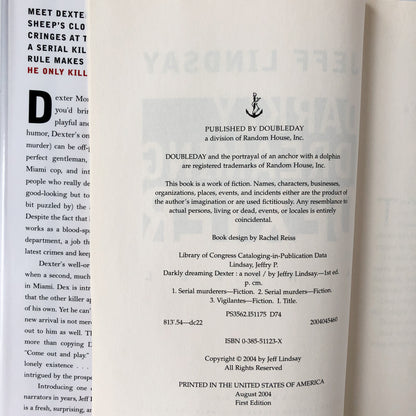 Darkly Dreaming Dexter by Jeff Lindsay [FIRST EDITION]