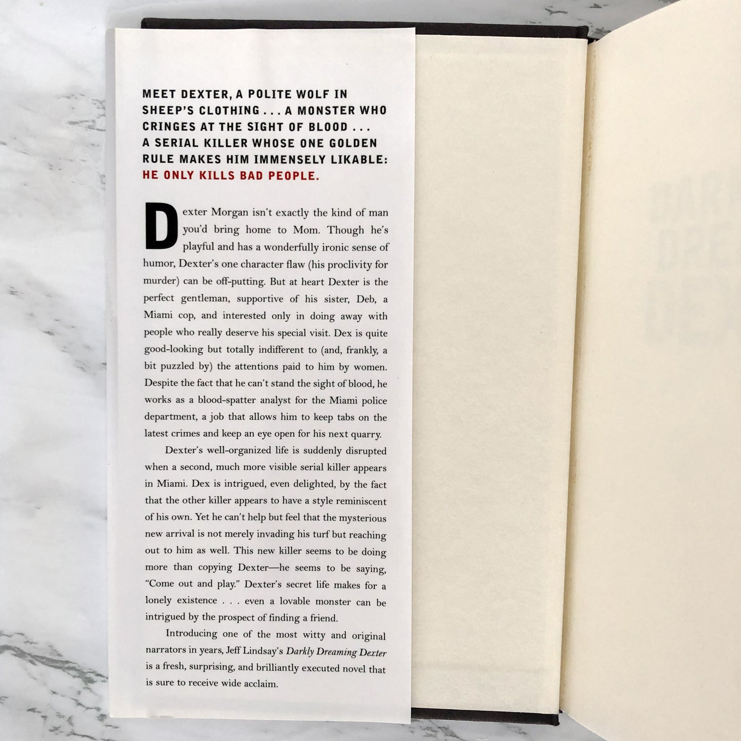 Darkly Dreaming Dexter by Jeff Lindsay [FIRST EDITION]