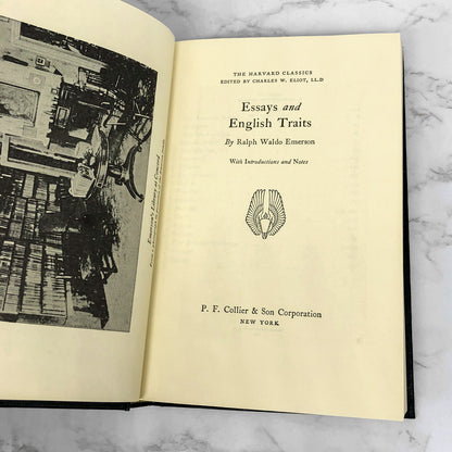Essays & English Traits by Ralph Waldo Emerson [DELUXE EDITION HARDCOVER] 1972 • The Harvard Classics