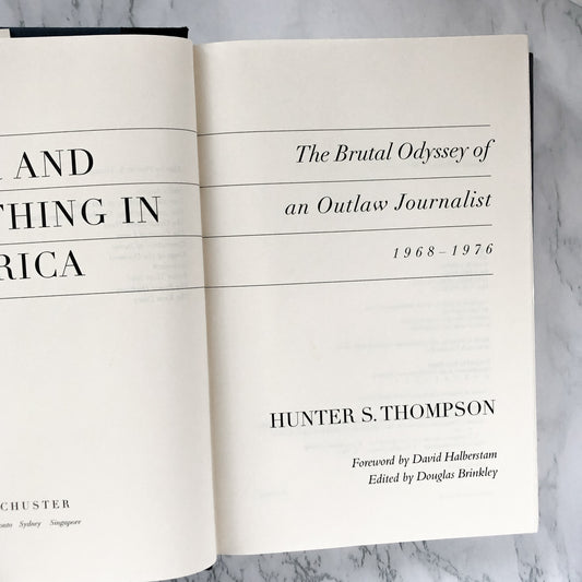 Fear and Loathing in America by Hunter S. Thompson [FIRST EDITION] - Bookshop Apocalypse