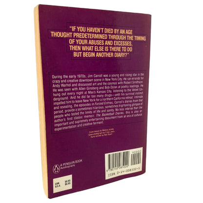 SIGNED! Forced Entries: The Downtown Diaries 1971-1973 by Jim Carroll [FIRST EDITION / 1987]