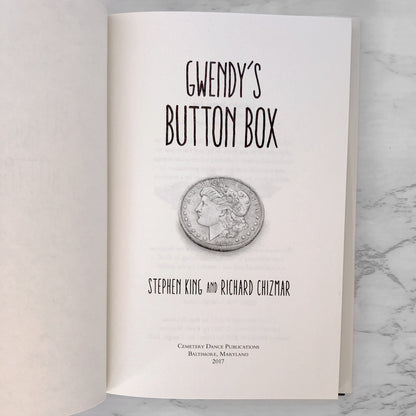 Gwendy's Button Box by Stephen King & Richard Chizmar [FIRST EDITION • FIRST PRINTING]