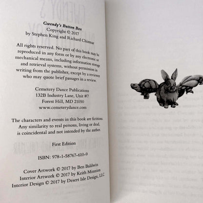 Gwendy's Button Box by Stephen King & Richard Chizmar [FIRST EDITION • FIRST PRINTING]