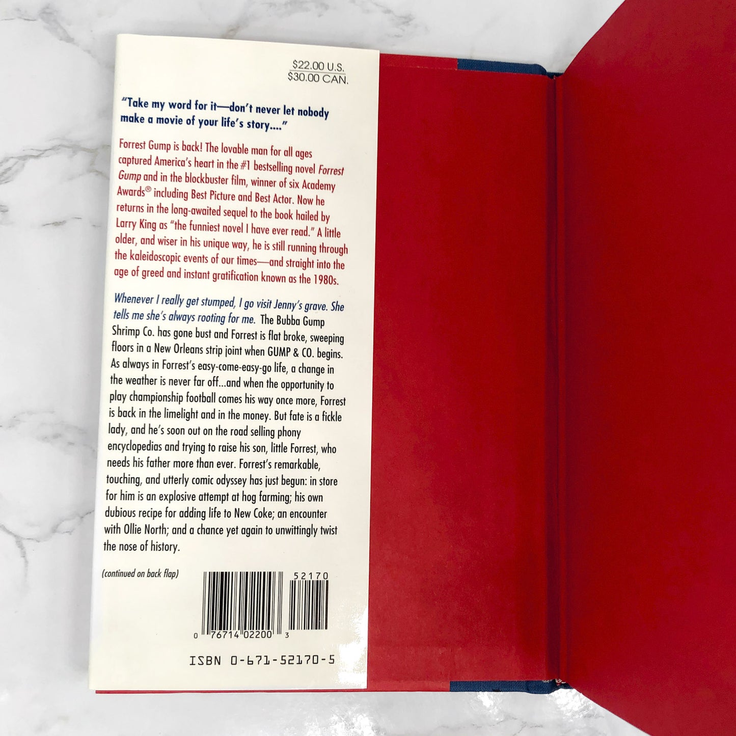 Gump & Co. by Winston Groom [FIRST EDITION / FIRST PRINTING] 1995