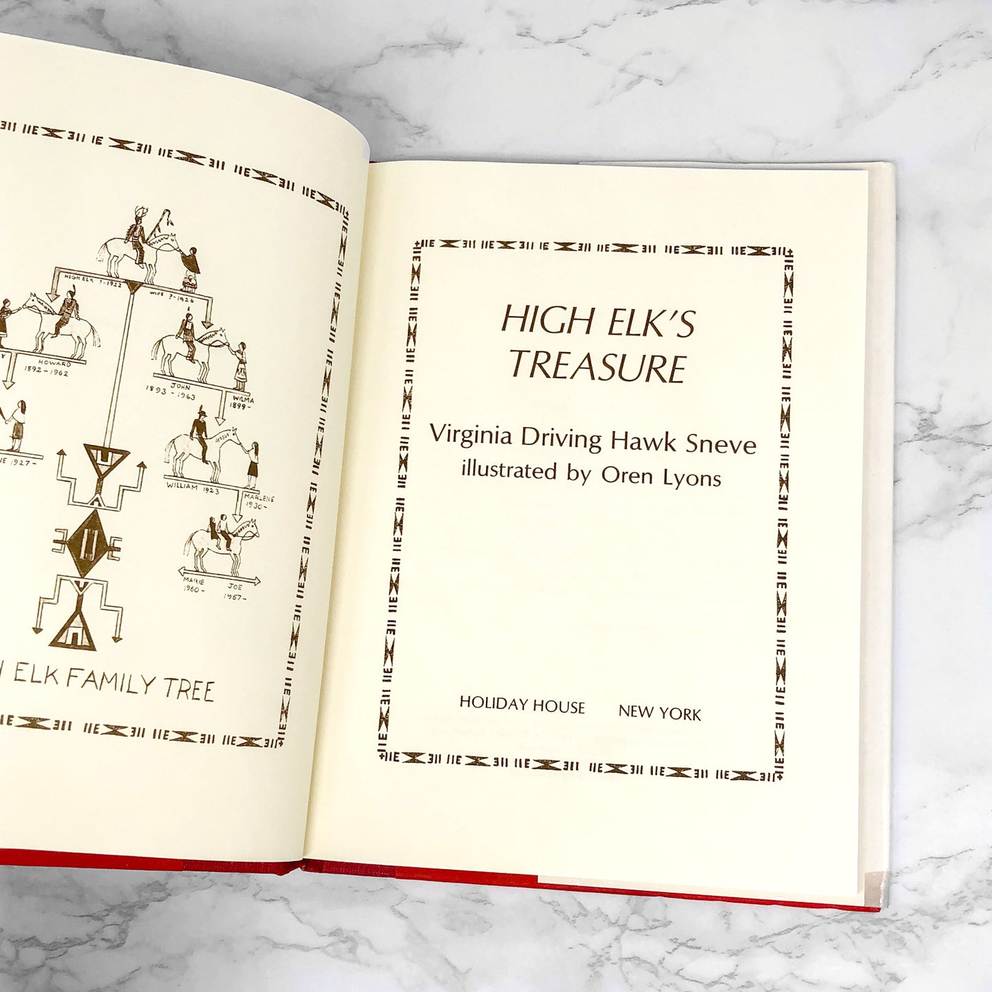 High Elk's Treasure by Virginia Driving Hawk Sneve SIGNED! [FIRST EDITION] 1972