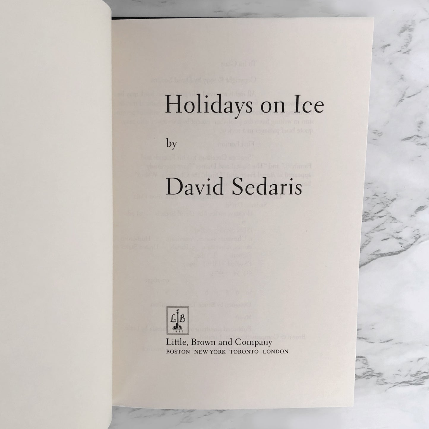 Holidays on Ice by David Sedaris [FIRST EDITION / FIRST PRINTING] 1997