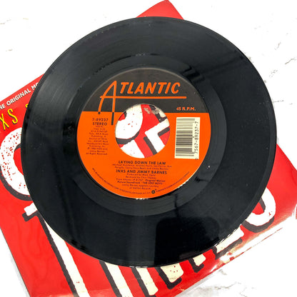 INXS & Jimmy Barnes – Good Times [7" VINYL SINGLE] 1985 • The Lost Boys Soundtrack