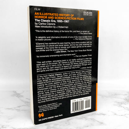 An Illustrated History of Horror & Science Fiction Films by Carlos Clarens [TRADE PAPERRBACK] 1997 • Da Capo