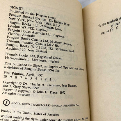 JFK: Conspiracy of Silence by Charles A. Crenshaw [FIRST EDITION PAPERBACK] 1992