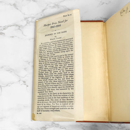 Journey in the Dark by Martin Flavin [1944 HARDCOVER] The People's Book Club