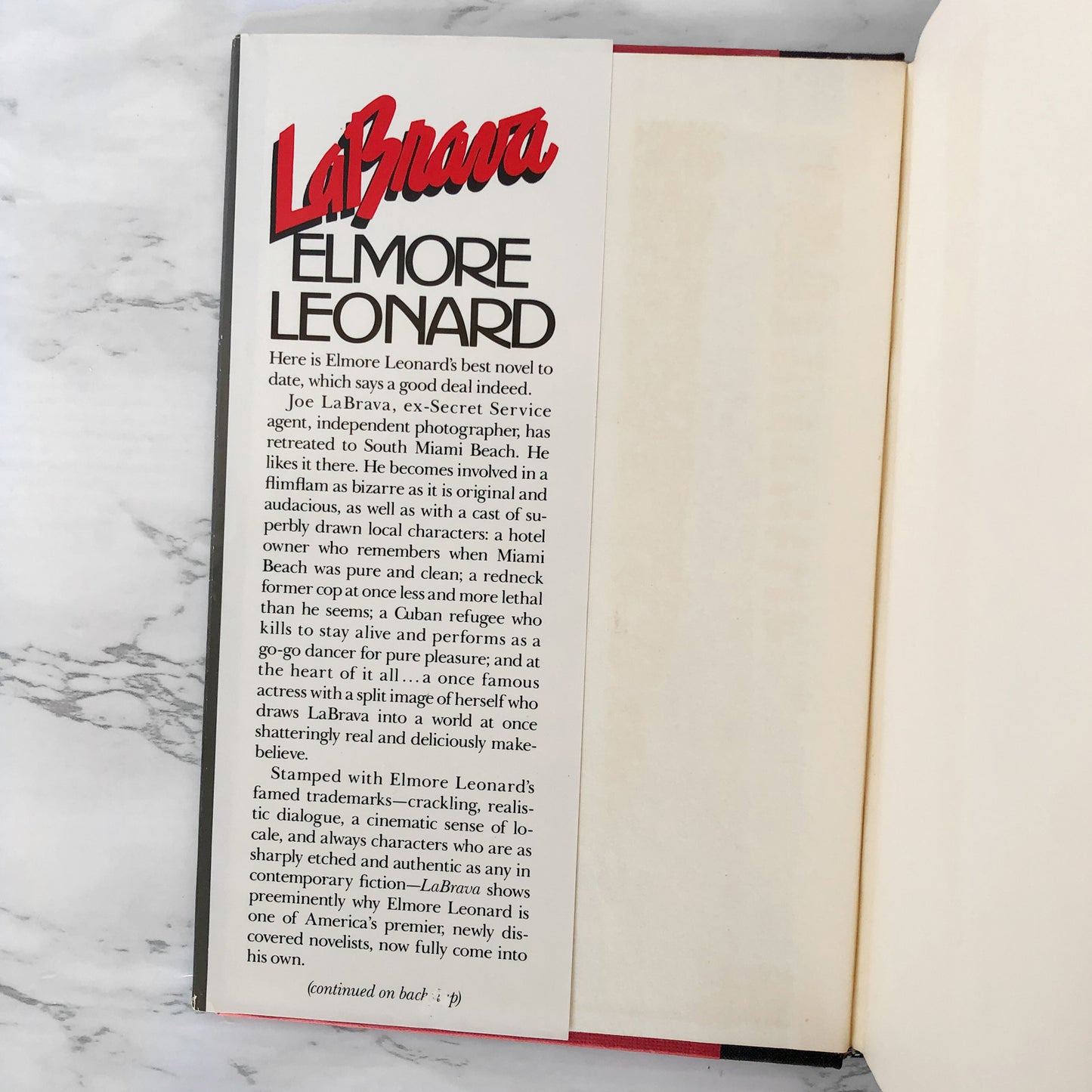 La Brava by Elmore Leonard [1983 HARDCOVER] • Arbor House