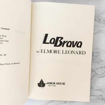 La Brava by Elmore Leonard [1983 HARDCOVER] • Arbor House