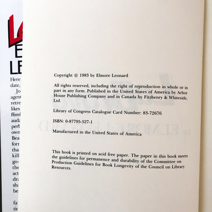 La Brava by Elmore Leonard [1983 HARDCOVER] • Arbor House