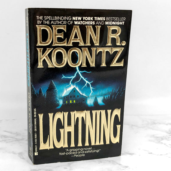 Lightning by Dean Koontz [FIRST PAPERBACK PRINTING] 1989 • Berkley