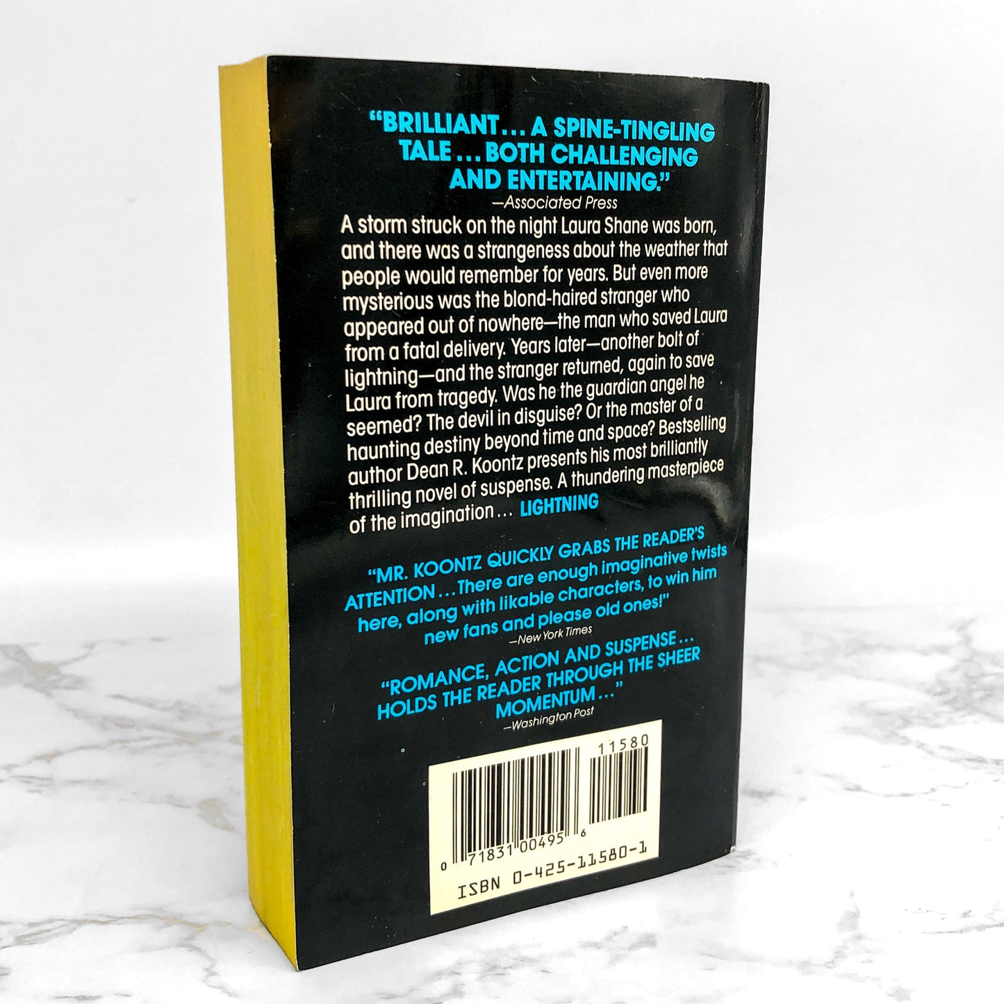 Lightning by Dean Koontz [FIRST PAPERBACK PRINTING] 1989 • Berkley