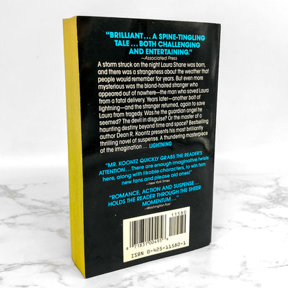 Lightning by Dean Koontz [FIRST PAPERBACK PRINTING] 1989 • Berkley