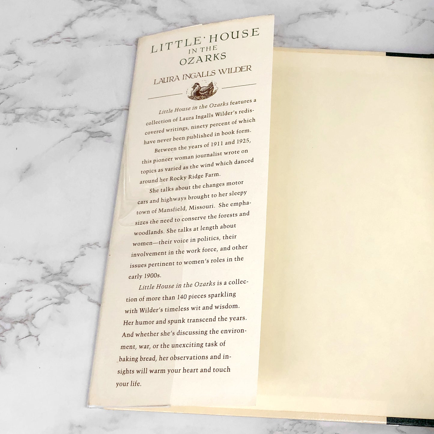 Little House in the Ozarks: The Rediscovered Writings by Laura Ingalls Wilder [FIRST EDITION] 1991 • Thomas Nelson