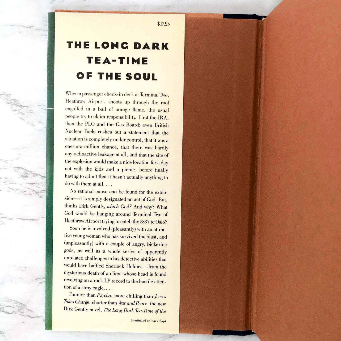 The Long Dark Tea Time of the Soul by Douglas Adams [FIRST EDITION / FIRST PRINTING] 1988