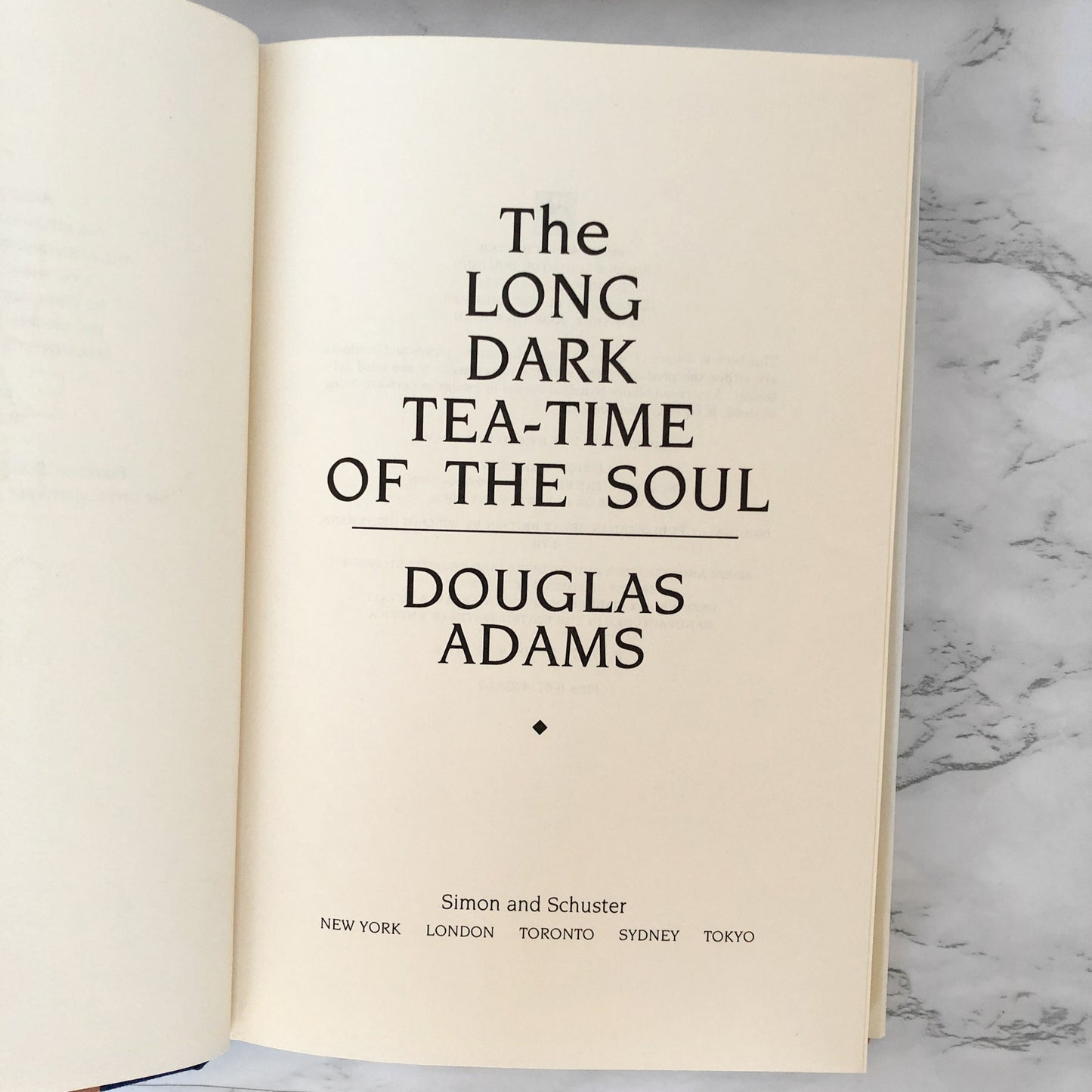 The Long Dark Tea Time of the Soul by Douglas Adams [FIRST EDITION / FIRST PRINTING] 1988