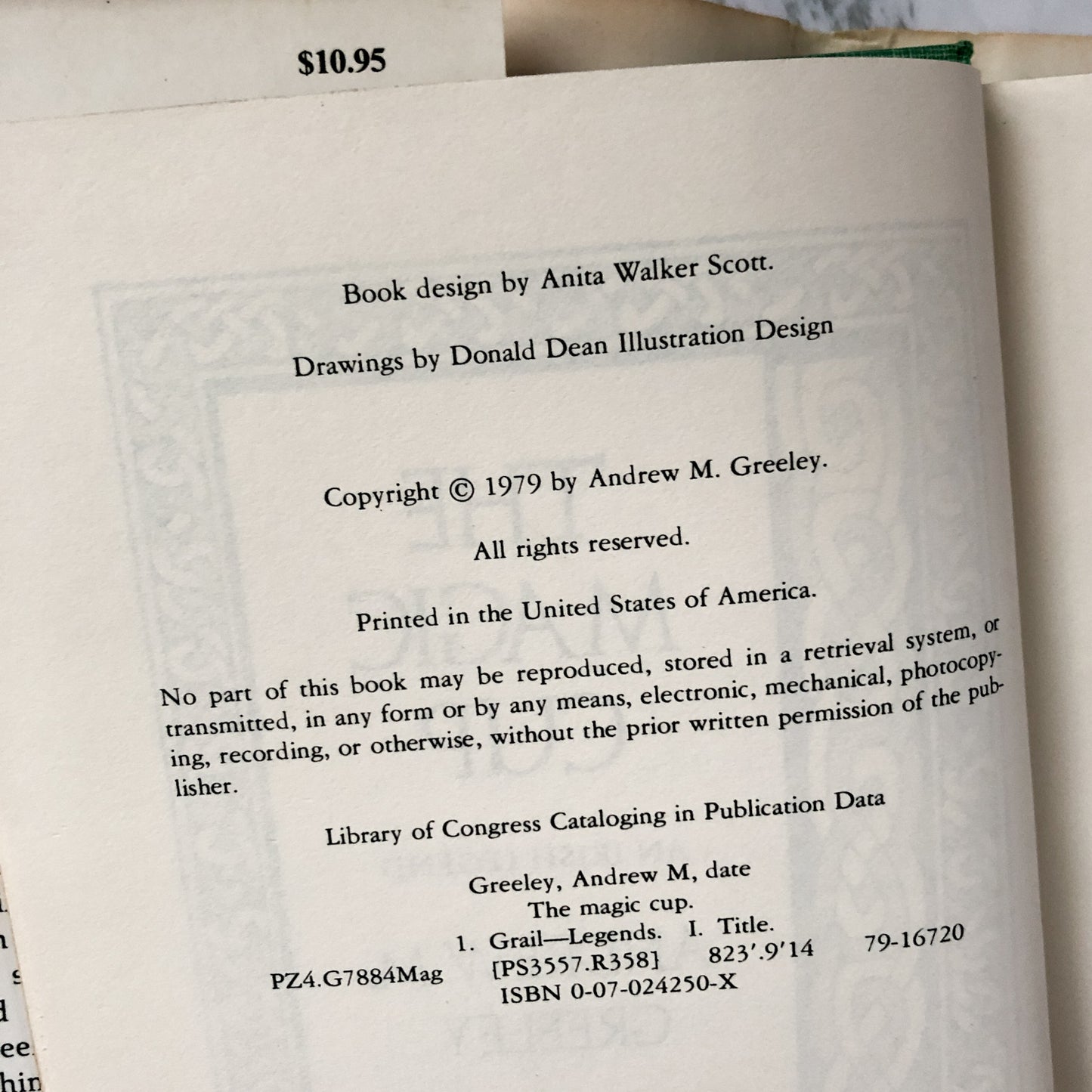 The Magic Cup by Andrew M. Greeley [FIRST EDITION] - Bookshop Apocalypse