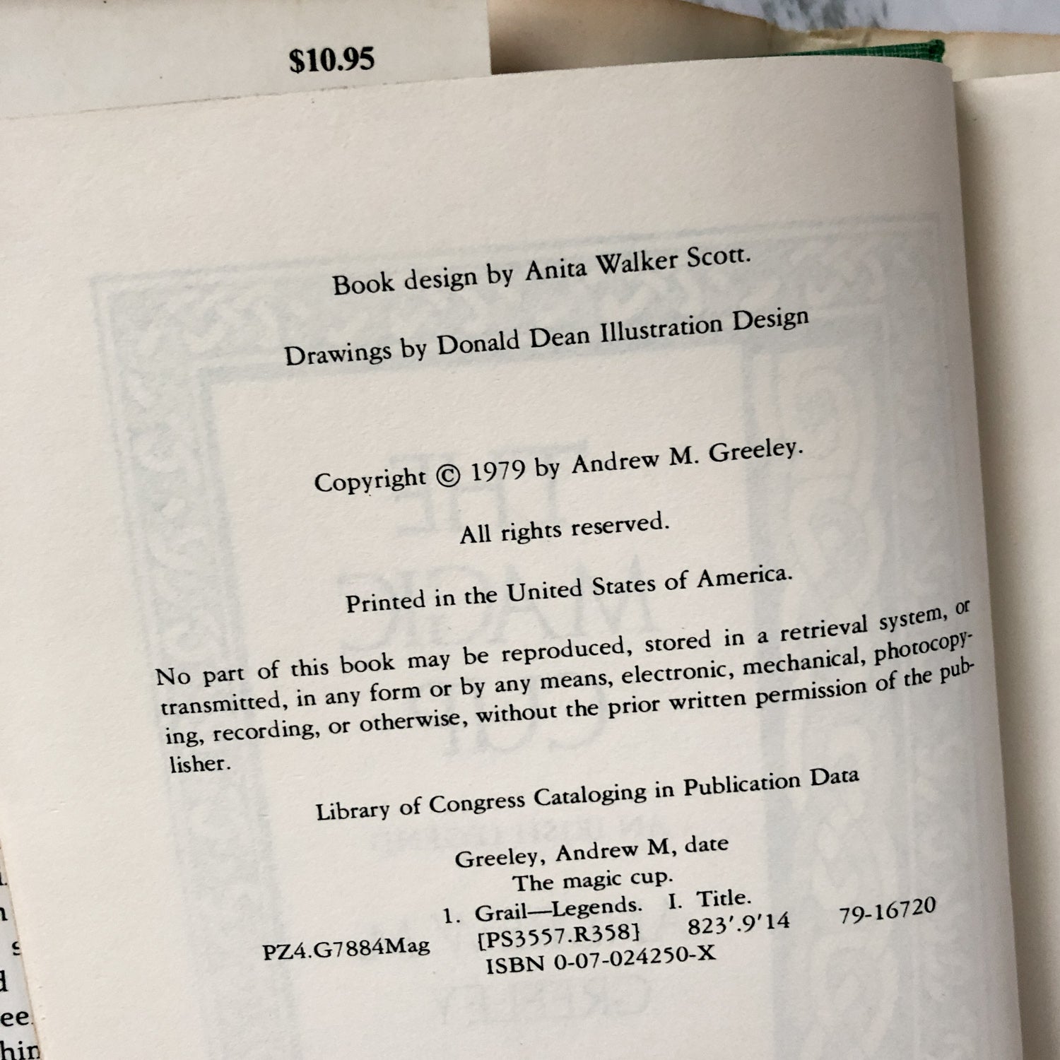 The Magic Cup by Andrew M. Greeley [FIRST EDITION] - Bookshop Apocalypse