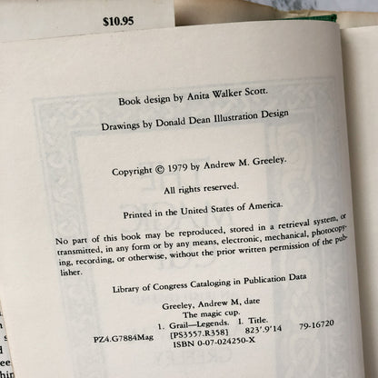 The Magic Cup by Andrew M. Greeley [FIRST EDITION] - Bookshop Apocalypse