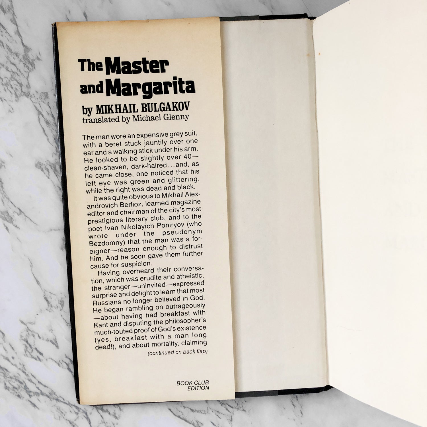 The Master and Margarita by Mikhail Bulgakov [FIRST BOOK CLUB EDITION / 1967] - Bookshop Apocalypse