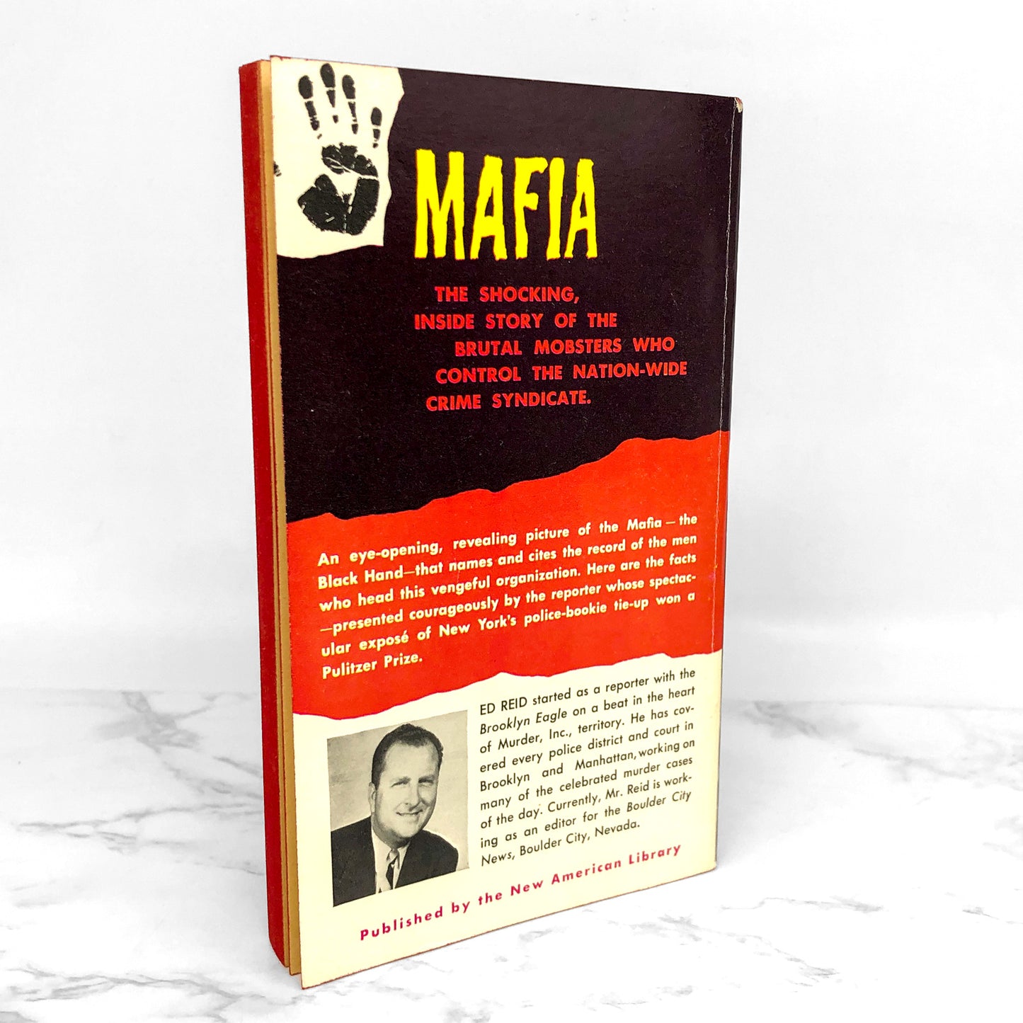 Mafia by Ed Reid [1958 PAPERBACK] • Signet True Crime