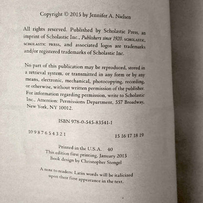 The Mark of the Thief by by Jennifer A. Nielsen [FIRST PAPERBACK PRINTING]