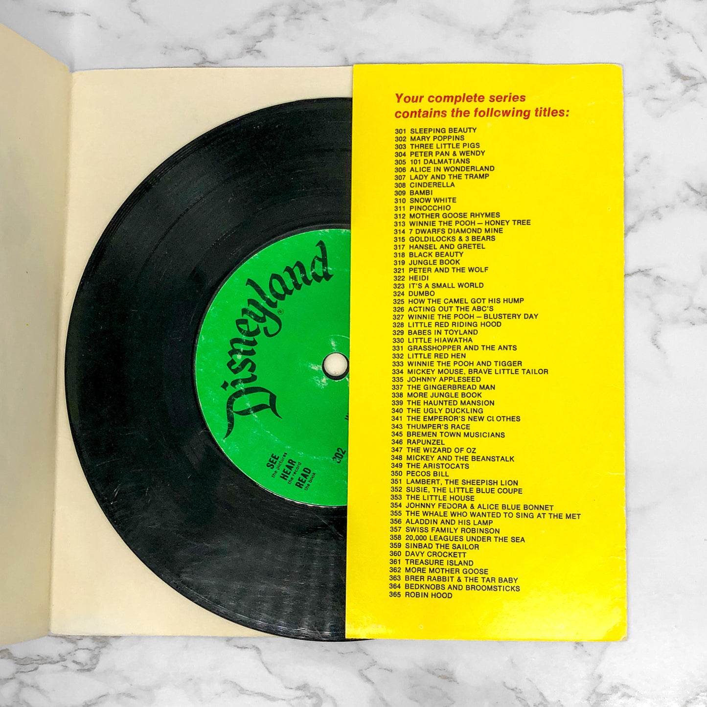 Disney's Mary Poppins [READ-ALONG BOOK & 7" RECORD] 1965