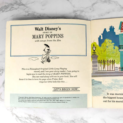 Disney's Mary Poppins [READ-ALONG BOOK & 7" RECORD] 1965
