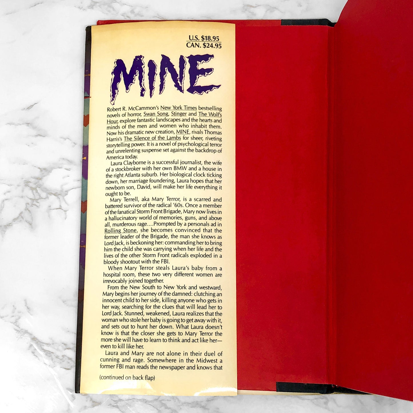 MINE by Robert R. McCammon [FIRST EDITION / FIRST PRINTING] 1990