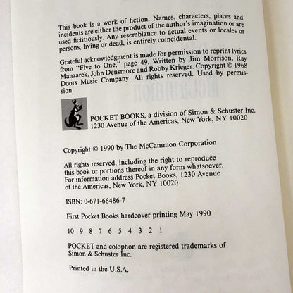 MINE by Robert R. McCammon [FIRST EDITION / FIRST PRINTING] 1990