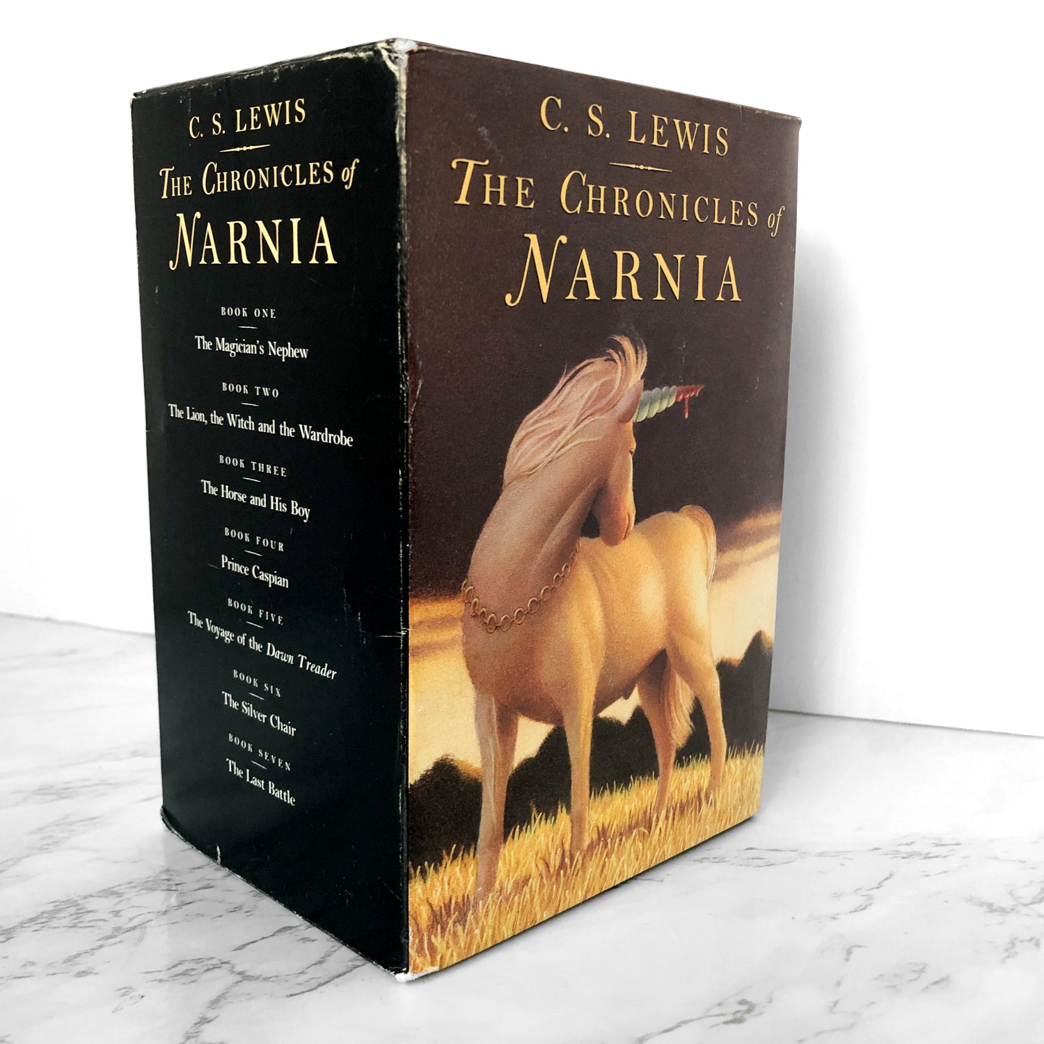 The Chronicles of Narnia by C.S. Lewis [1994 PAPERBACK BOX SET] - Bookshop Apocalypse