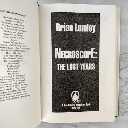 Necroscope: The Lost Years by Brian Lumley [FIRST EDITION / FIRST PRINTING]