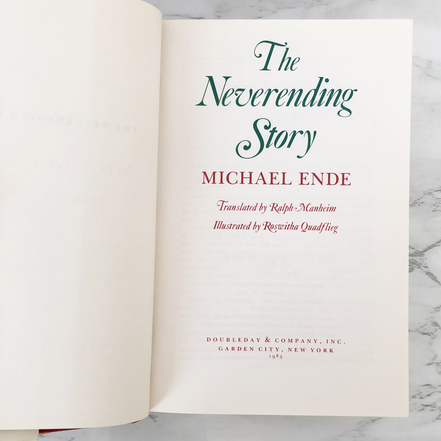 The Neverending Story by Michael Ende [FIRST EDITION / FIRST PRINTING]