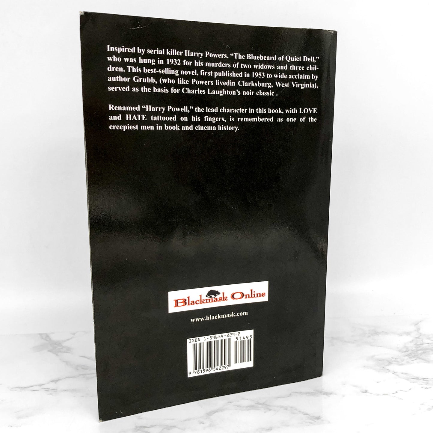 The Night Of The Hunter by Davis Grubb [TRADE PAPERBACK RE-ISSUE] 2005 • Blackmask