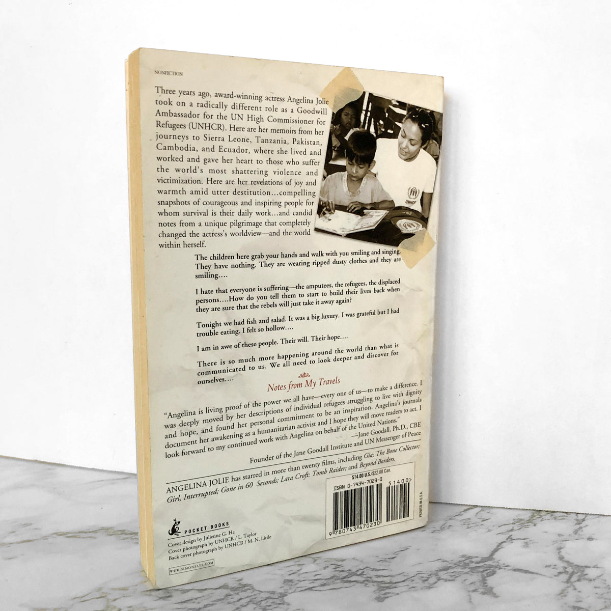 Notes on My Travels: Visits with Refugees in Africa, Cambodia, Pakistan & Ecuador by Angelina Jolie [TRADE PAPERBACK] - Bookshop Apocalypse