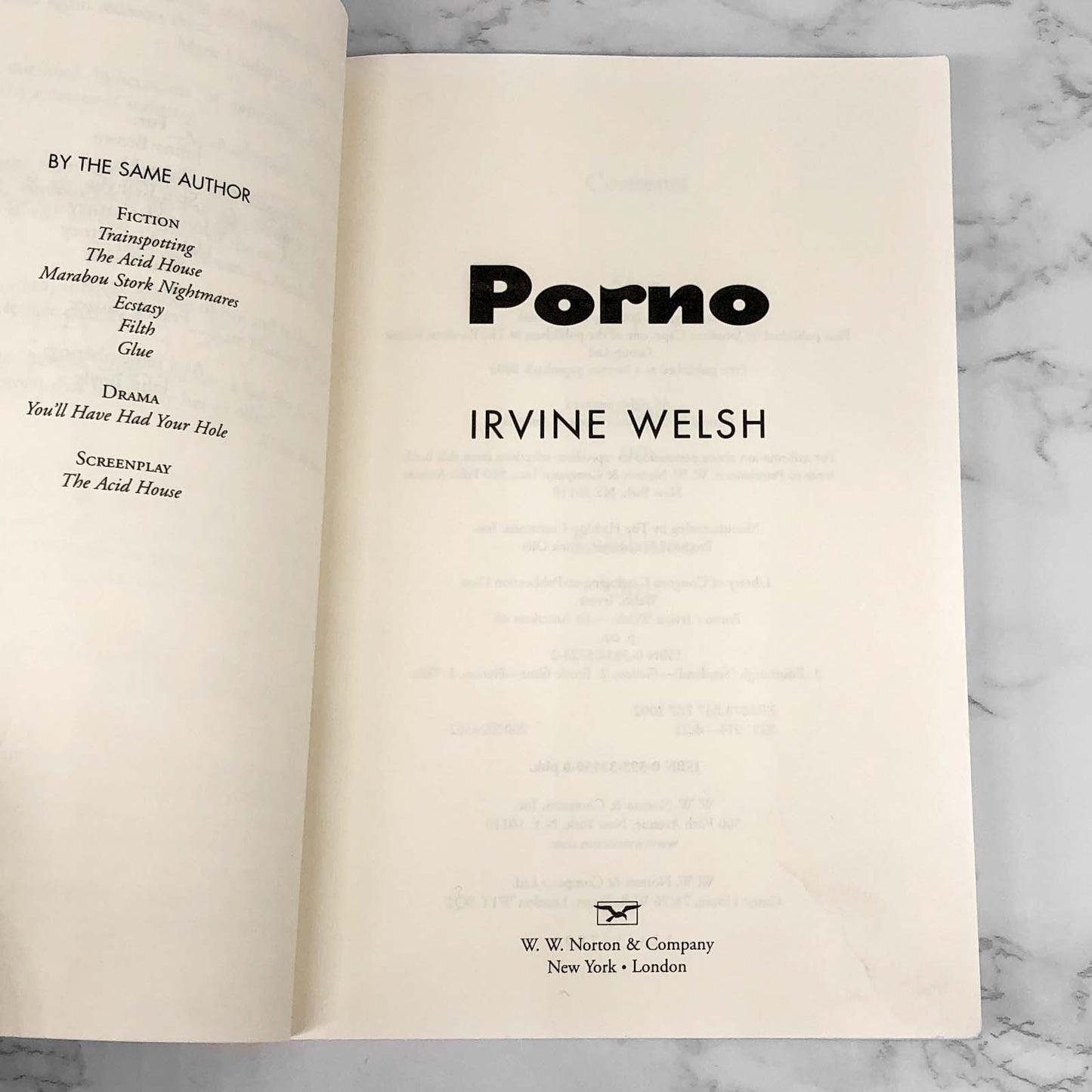 Porno by Irvine Welsh [FIRST PAPERBACK PRINTING] 2003