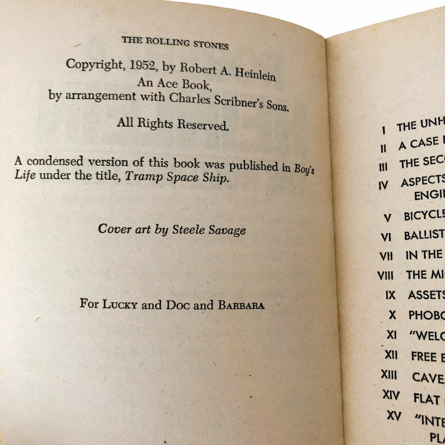 The Rolling Stones by Robert A. Heinlein [FIRST PAPERBACK PRINTING] 1952 • ACE *See Condition