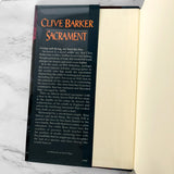 Sacrament by Clive Barker SIGNED! [FIRST EDITION]