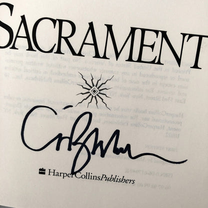 Sacrament by Clive Barker SIGNED! [FIRST EDITION]