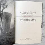 Salem's Lot by Stephen King [ILLUSTRATED EDITION] 2005 / FIRST PRINTING