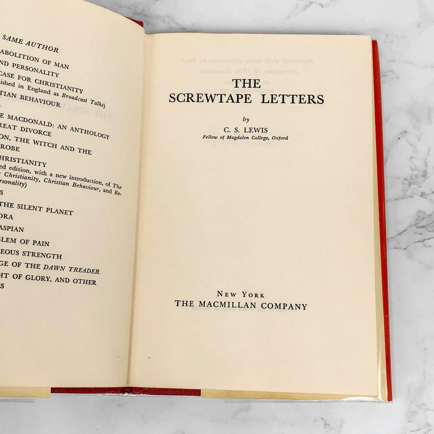 The Screwtape Letters by C.S. Lewis [U.S. FIRST EDITION] 1963 • 13th Printing • Macmillan