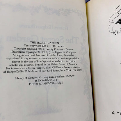 The Secret Garden by Frances Hodgson Burnett [DELUXE EDITION HARDCOVER] 1985