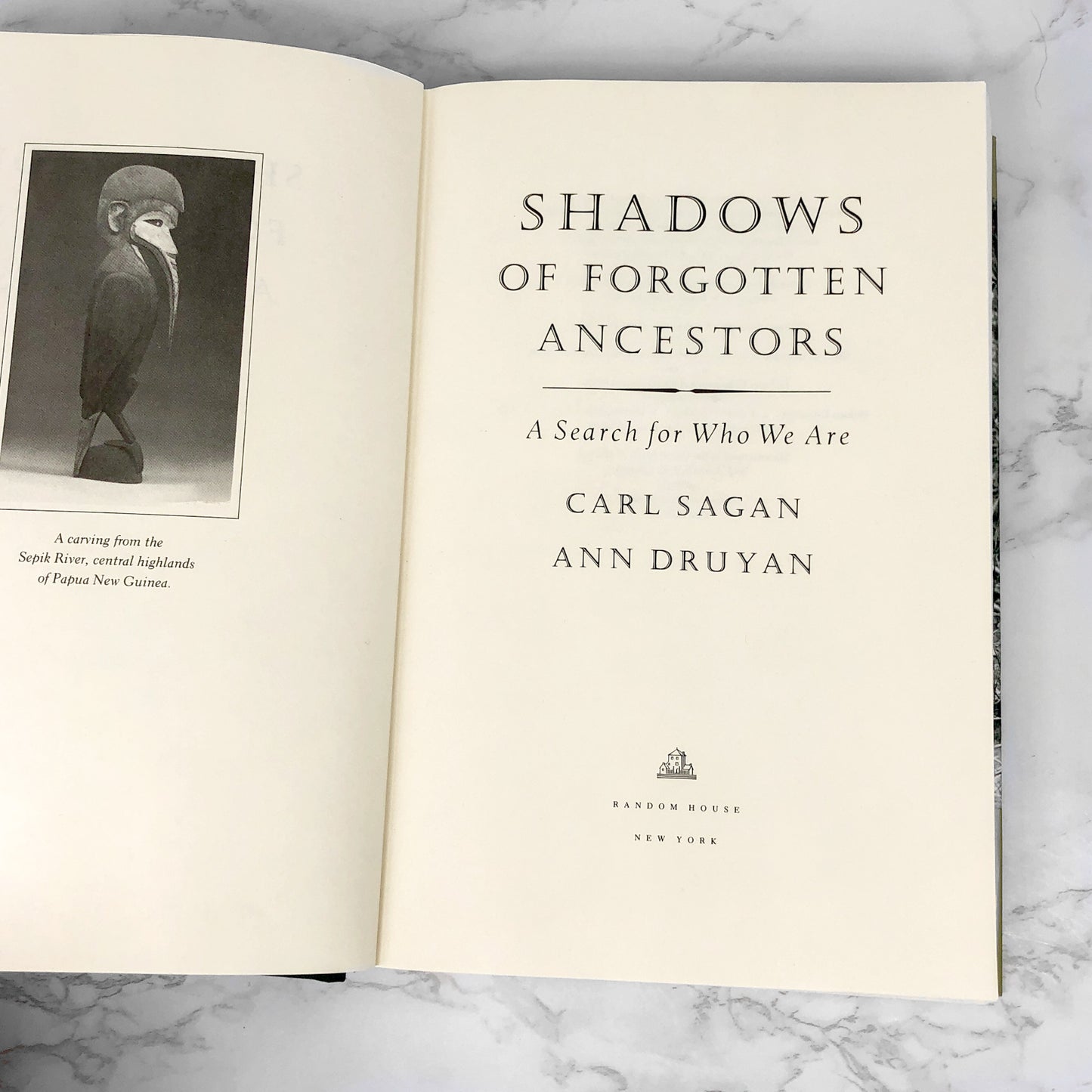 Shadows of Forgotten Ancestors by Carl Sagan & Ann Druyan [FIRST EDITION] 1992