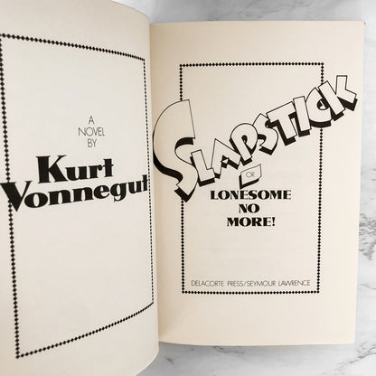 Slapstick by Kurt Vonnegut [FIRST EDITION / FIRST PRINTING]