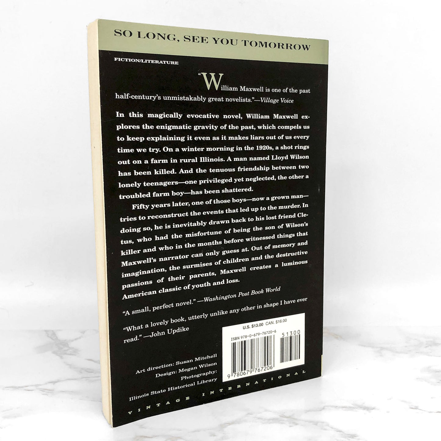 So Long, See You Tomorrow by William Maxwell [TRADE PAPERBACK] 1996