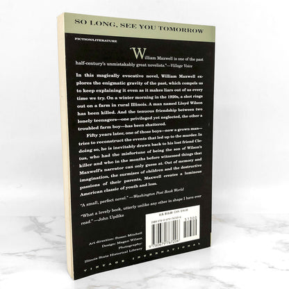 So Long, See You Tomorrow by William Maxwell [TRADE PAPERBACK] 1996