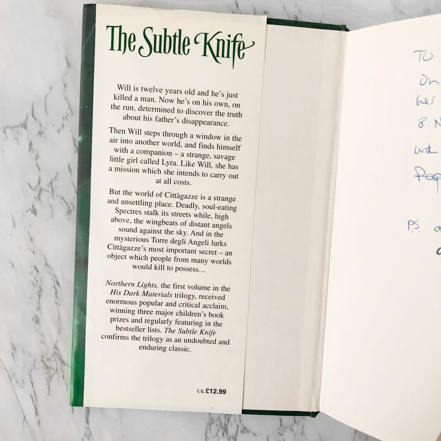 The Subtle Knife by Philip Pullman - His Dark Materials #2 [U.K. FIRST EDITION / SECOND PRINTING]